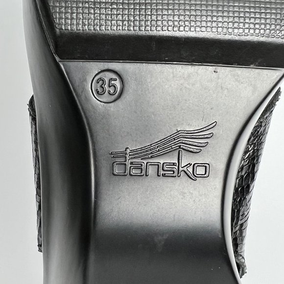 Dansko Jacinda Wedge Sandal Platform Medium High Heel Leather Comfortable Light - Picture 9 of 11